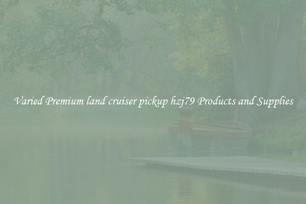 Varied Premium land cruiser pickup hzj79 Products and Supplies