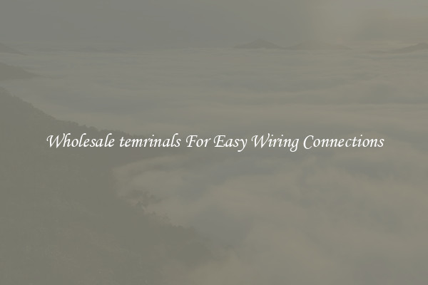 Wholesale temrinals For Easy Wiring Connections