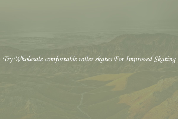 Try Wholesale comfortable roller skates For Improved Skating