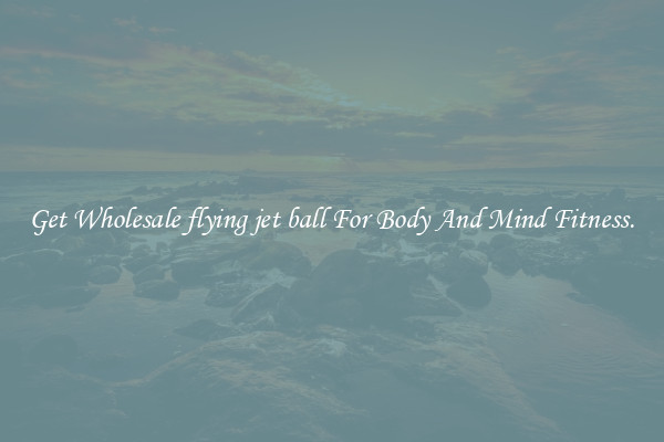 Get Wholesale flying jet ball For Body And Mind Fitness.