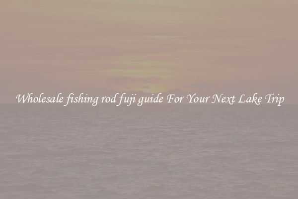 Wholesale fishing rod fuji guide For Your Next Lake Trip