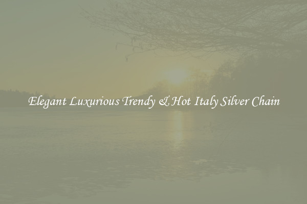 Elegant Luxurious Trendy & Hot Italy Silver Chain