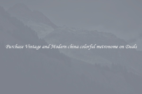 Purchase Vintage and Modern china colorful metronome on Deals