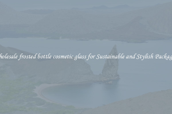 Wholesale frosted bottle cosmetic glass for Sustainable and Stylish Packaging