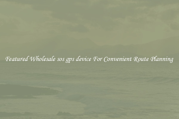Featured Wholesale sos gps device For Convenient Route Planning 