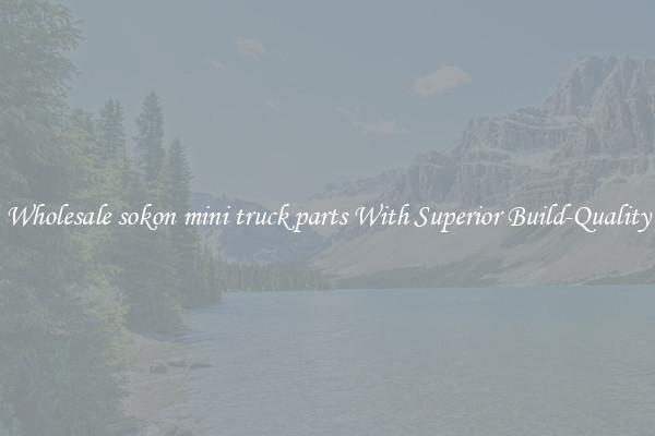 Wholesale sokon mini truck parts With Superior Build-Quality