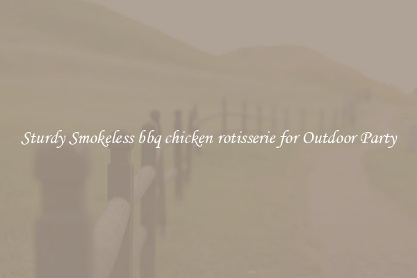 Sturdy Smokeless bbq chicken rotisserie for Outdoor Party