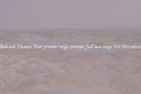 Wholesale Human Hair premier wigs premier full lace wigs For Discreteness