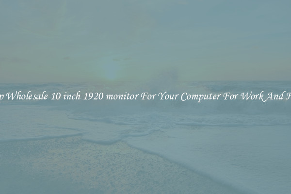 Crisp Wholesale 10 inch 1920 monitor For Your Computer For Work And Home